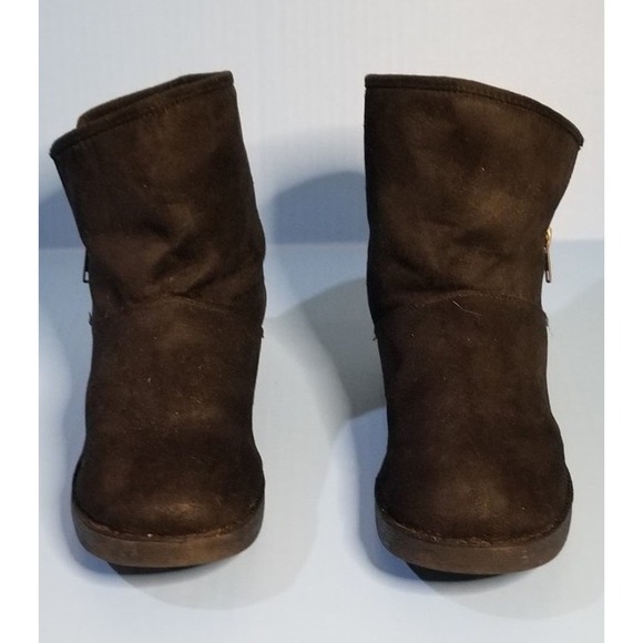 Womens SUEDE BOOTS WITH ZIPPER - Picture 2 of 9